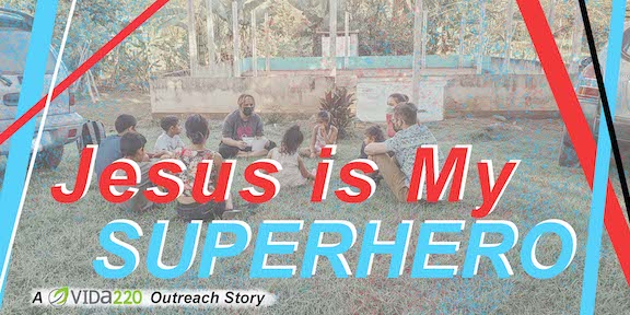 Jesus is mi superhero banner copy